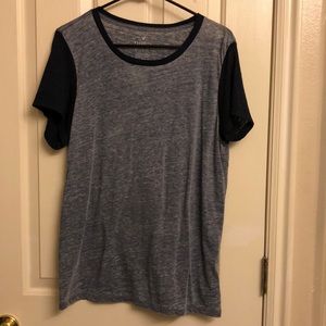 Blue short sleeve T-shirt